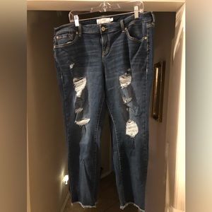 Torrid Denim Sz 18 Boyfriend Crop
